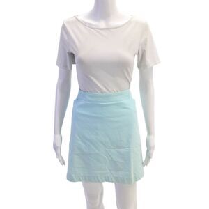 Nike Golf Womens Four Pocket Zip Up Activewear Mini Skort Blue Size 16